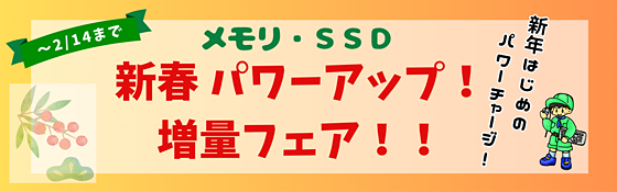 新春パワーアップ・増量フェア